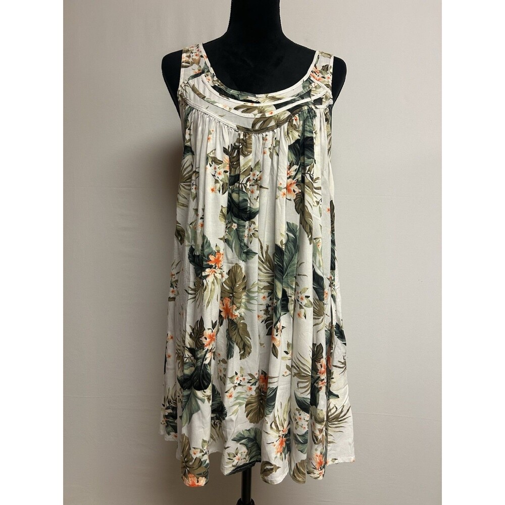 Rip Curl Womens Sz S Mini Dress Floral Tropical Beach Vacation Hawaiian